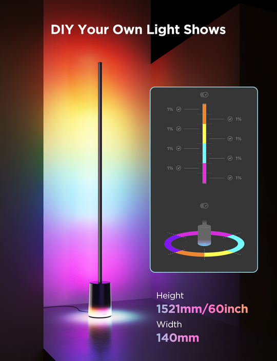 Govee RGBICWW Corner Floor Lamp 2 (Matter Compatible)