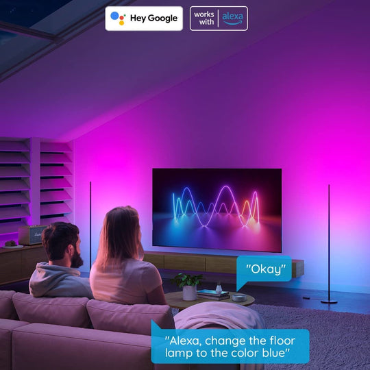Govee Smart Corner Floor Lamp RGBICW
