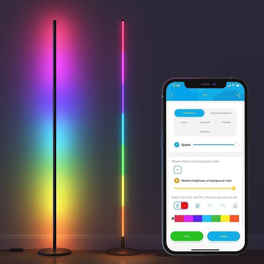 Govee Smart Corner Floor Lamp RGBICW